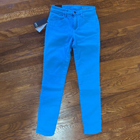 SIWY Lynette Skinny Mid Rise Jeans Blue Lagoon (azure) sz 24 XS NEW NWT - Picture 6 of 10